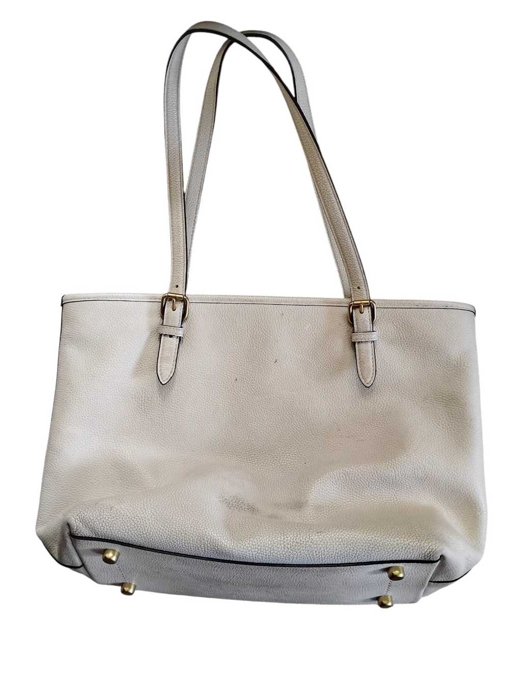Classic Coach Taylor Leather Tote Bag Color Chalk